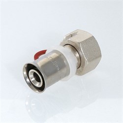 Муфта с накидной гайкой (под прокладку) пресс для мeталлопластиковых труб Valtec 32 x 1 1/4" - фото 50949 Муфта с накидной гайкой (под прокладку) пресс для мeталлопластиковых труб Valtec 32 x 1 1/4" - фото 50949