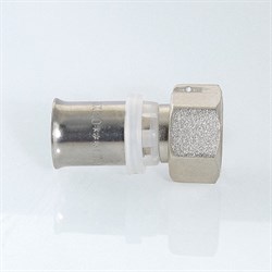 Муфта с накидной гайкой (под прокладку) пресс для мeталлопластиковых труб Valtec 32 x 1 1/4" - фото 50950 Муфта с накидной гайкой (под прокладку) пресс для мeталлопластиковых труб Valtec 32 x 1 1/4" - фото 50950