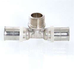 Тройник НР пресс для мeталлопластиковых труб Valtec 26 x 1" - фото 51098 Тройник НР пресс для мeталлопластиковых труб Valtec 26 x 1" - фото 51098