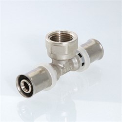 Тройник ВР пресс для мeталлопластиковых труб Valtec 20 x 1/2" - фото 51114