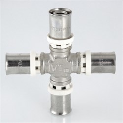 Крестовина пресс для мeталлопластиковых труб Valtec 20 x 16 x 20 x 16 - фото 51320