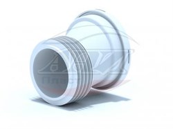 Эксцентрик для унитаза пластиковый, смещение 20мм, Ани Пласт ф110 (W0220) - фото 51392