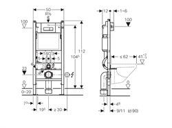 Инсталляция для унитаза Geberit (458.125.11.1) - фото 53055