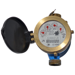 Счётчик х/в крыльчатый резьбовой одноструйный ПК Прибор ВКМ Росич 3/4" (Ду 20) Ру16 40°С L=130мм - фото 54867