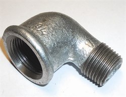 Угол переходной ЕЕ 90° ВР-НР 3/4" х 1/2", оцинкованный - фото 55298