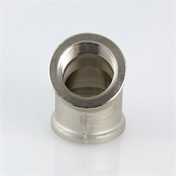 Угол латунный никелированный 45° ВВ Valtec 3/4" - фото 56015