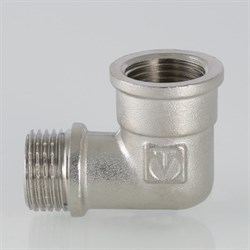 Угол латунный никелированный ВН Valtec 1/4" - фото 56019