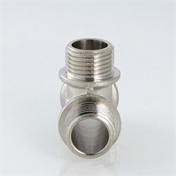 Тройник латунный никелированный НН Valtec 1/2" - фото 56111