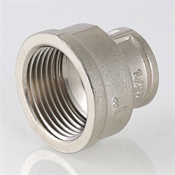 Муфта переходная латунная никелированная ВВ Valtec 1" x 1/2" - фото 56280