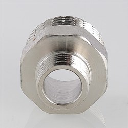 Ниппель переходной латунный никелированный НН Valtec 2" x 1/2" - фото 56415