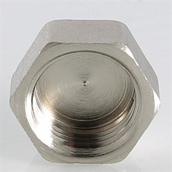 Заглушка латунная никелированная ВР Valtec 1/2" - фото 56507