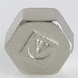 Заглушка латунная никелированная ВР Valtec 1/2" - фото 56509