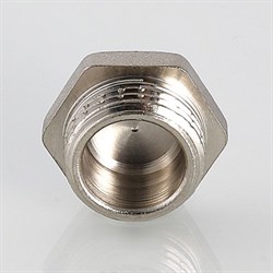 Заглушка латунная никелированная НР Valtec 1 1/2" - фото 56547