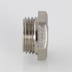 Заглушка латунная никелированная НР Valtec 1 1/2" - фото 56548