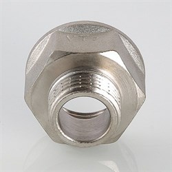 Переход латунный никелированный ВН Valtec 1/2" x 1/4" - фото 56561