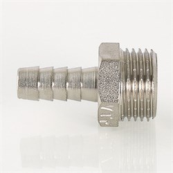 Штуцер латунный никелированный НР Valtec 1/2" x 18 - фото 56628