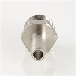 Штуцер латунный никелированный НР Valtec 1/2" x 20 - фото 56631