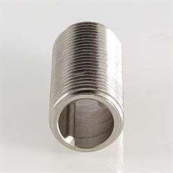 Ниппель под сгонный ключ латунный никелированный НН Valtec 1/2" - фото 56667