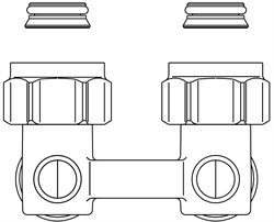 Мультифлекс Oventrop угловой, multiflex F, запорно-присоединительный G3/4"НГ x G3/4"НР (1015814) - фото 56945