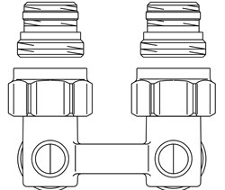 Мультифлекс Oventrop угловой, multiflex F, запорно-присоединительный R1/2"НГ x G3/4"НР (1015884) - фото 56958