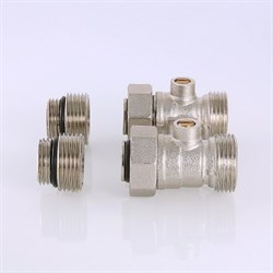 Мультифлекс Valtec, для 2-трубной системы, прямой, 3/4"ЕК ( + ниппель 3/4"ЕК х 1/2") - фото 56977