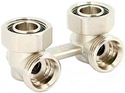 Мультифлекс Uni-Fitt для 2х-трубной системы, угловой 3/4" х 3/4"ЕК - фото 57235