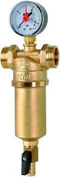 Фильтр для воды Icma универсальный с манометром 3/4" ВР-1" НР - фото 58041