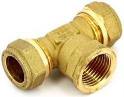 Тройник компрессионный для медных труб Tiemme ВР 18 х 3/4" - фото 58700