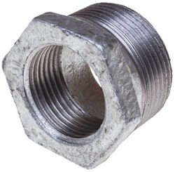 Футорка ЕЕ переходная ВР 1/2" х 3/8", оцинкованная - фото 59406