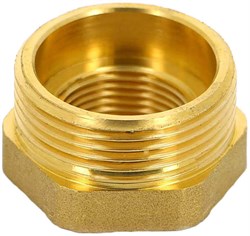 Футорка НВ латунная Uni-Fitt 1/2" x 1/4" - фото 60298
