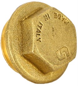 Заглушка НР латунная Uni-Fitt 3/4" - фото 60363