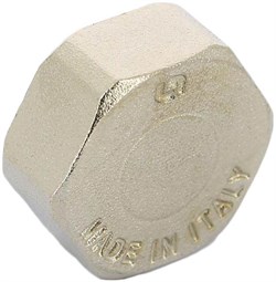 Заглушка ВР никелированная Uni-Fitt 3/4" - фото 60390