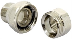 Сгон прямой никелированный Uni-Fitt с прокладкой O-RING 1/2" - фото 60502