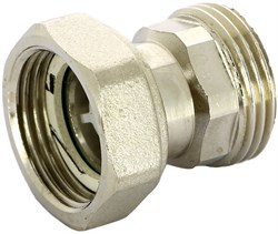 Соединение НВ с накидной гайкой  с плоской прокладкой и обратным клапаном никелированное Uni-Fitt 3/4" - фото 60539 Соединение НВ с накидной гайкой  с плоской прокладкой и обратным клапаном никелированное Uni-Fitt 3/4" - фото 60539