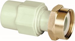 Муфта Pipelife Instaplast с накидной гайкой и пластиковым штуцером 25x3/4" - фото 60763