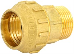Муфта компрессионная для ПНД труб латунная Tiemme НР 63 x 2" - фото 60876