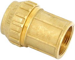 Муфта компрессионная для ПНД труб латунная Tiemme ВР 40 х 1 1/4" - фото 60889