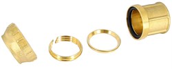 Муфта компрессионная для ПНД труб латунная Tiemme ВР 40 х 1 1/4" - фото 60890