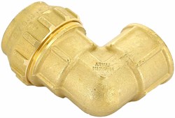 Угол компрессионный для ПНД труб латунный Tiemme ВР 50 x 1 1/2" - фото 60964