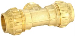 Тройник компрессионный для ПНД труб латунный Tiemme НР 63 x 2" - фото 61006
