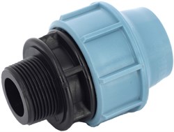 Муфта компрессионная для ПНД труб пластиковая Unidelta НР 20 х 1/2" - фото 61207