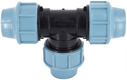 Тройник компрессионный для ПНД труб пластиковый Unidelta 25 - фото 61346 Тройник компрессионный для ПНД труб пластиковый Unidelta 25 - фото 61346