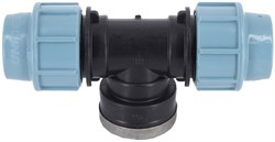 Тройник компрессионный для ПНД труб пластиковый Unidelta ВР 25 х 3/4" - фото 61426 Тройник компрессионный для ПНД труб пластиковый Unidelta ВР 25 х 3/4" - фото 61426