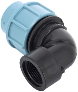 Угол компрессионный для ПНД труб пластиковый Unidelta ВР 50 х 2" - фото 61491