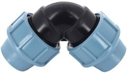 Угол компрессионный для ПНД труб пластиковый Unidelta 50 - фото 61554