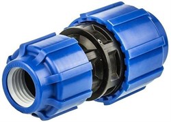 Муфта редукционная компрессионная для ПНД труб Политэк ТПК-АКВА 32x25 - фото 61784