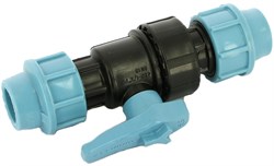 Кран компрессионный для ПНД труб пластиковый Unidelta 32 - фото 61978 Кран компрессионный для ПНД труб пластиковый Unidelta 32 - фото 61978