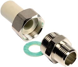 Муфта разъемная WAVIN EKOPLASTIK НР 25 x 3/4" - фото 64405