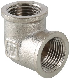 Угол латунный никелированный ВВ Valtec 1" - фото 65053