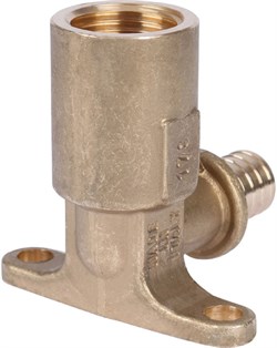 Угольник настенный с длинным нарезным патрубком Stout 20 x Rp 1/2" - фото 65446